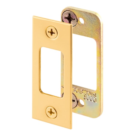 Prime-Line Prime-Line 2.75 in. H X 1.125 in. L Brass-Plated Steel Latch Strike Plate E 2479